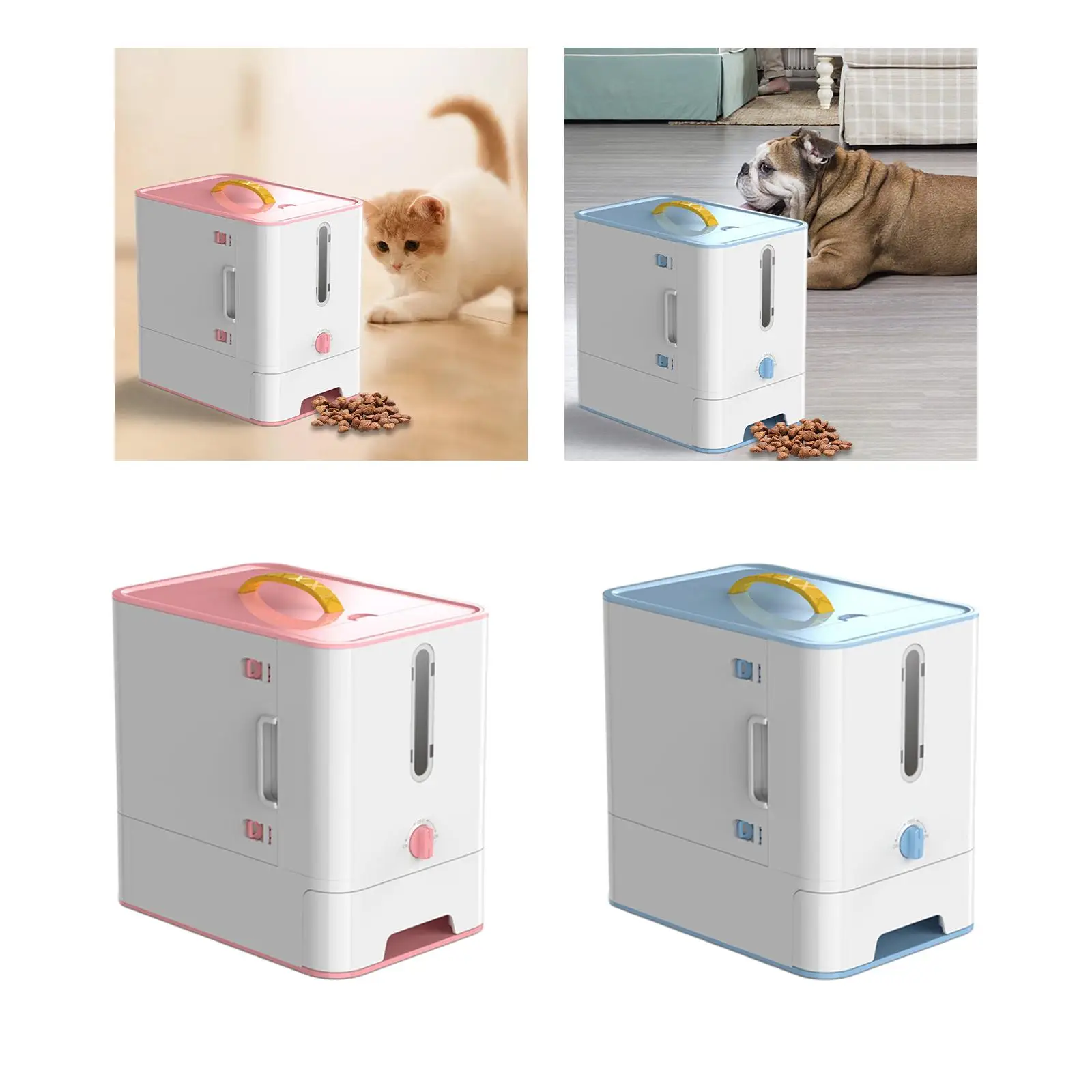 Pet Food Storage Box with Handle