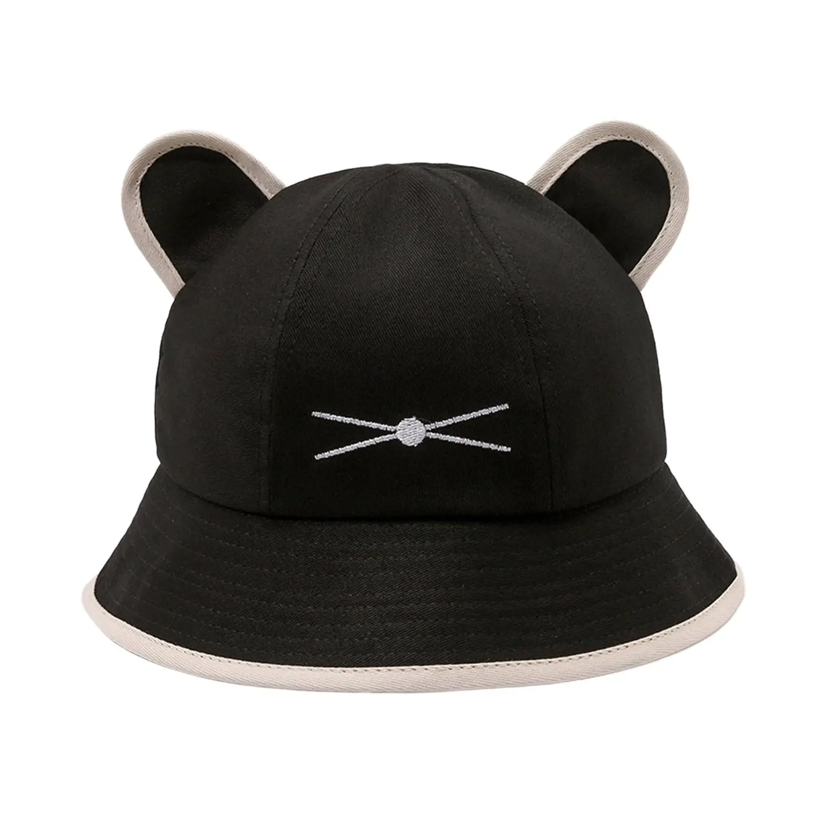 Cat Ear Bucket Hat Foldable Spring Summer Stylish Womens Girls Sun Hat