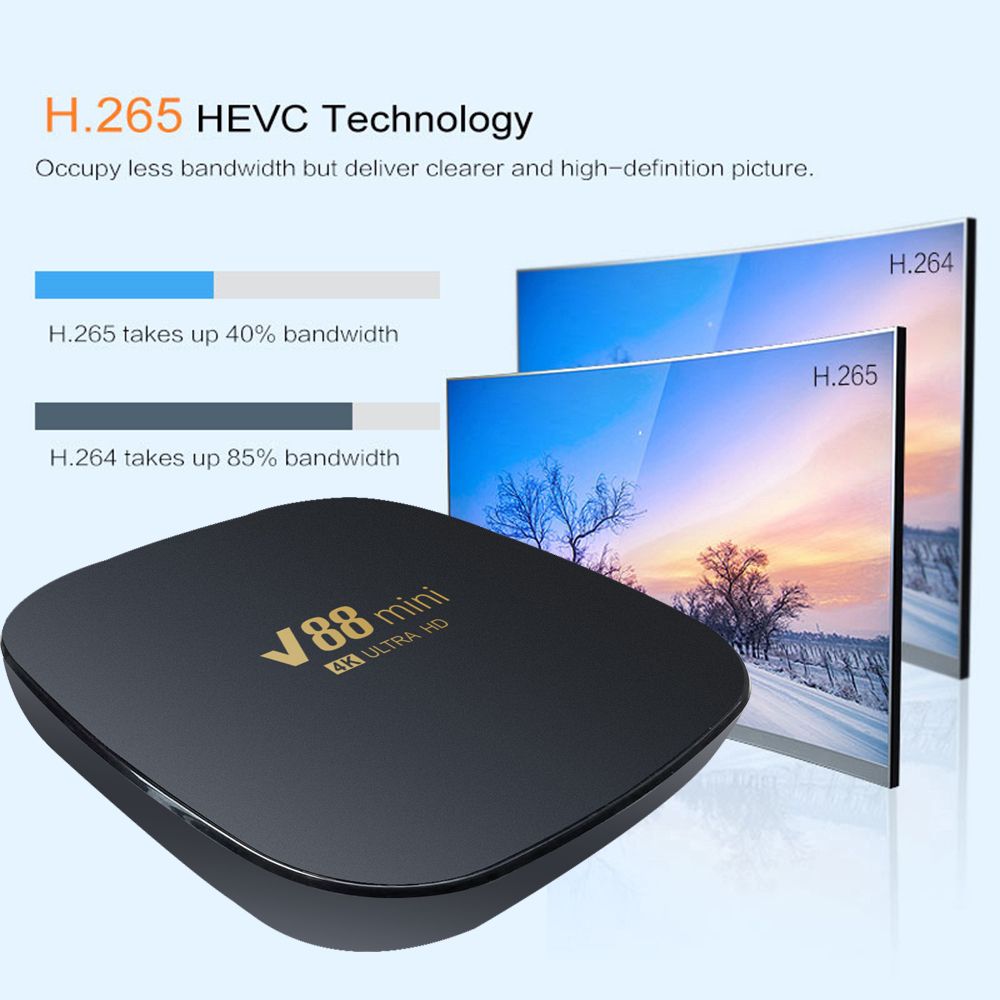 Title 3, V88Mini TV Box Android 11 2023 Allwinner H3 Qua...