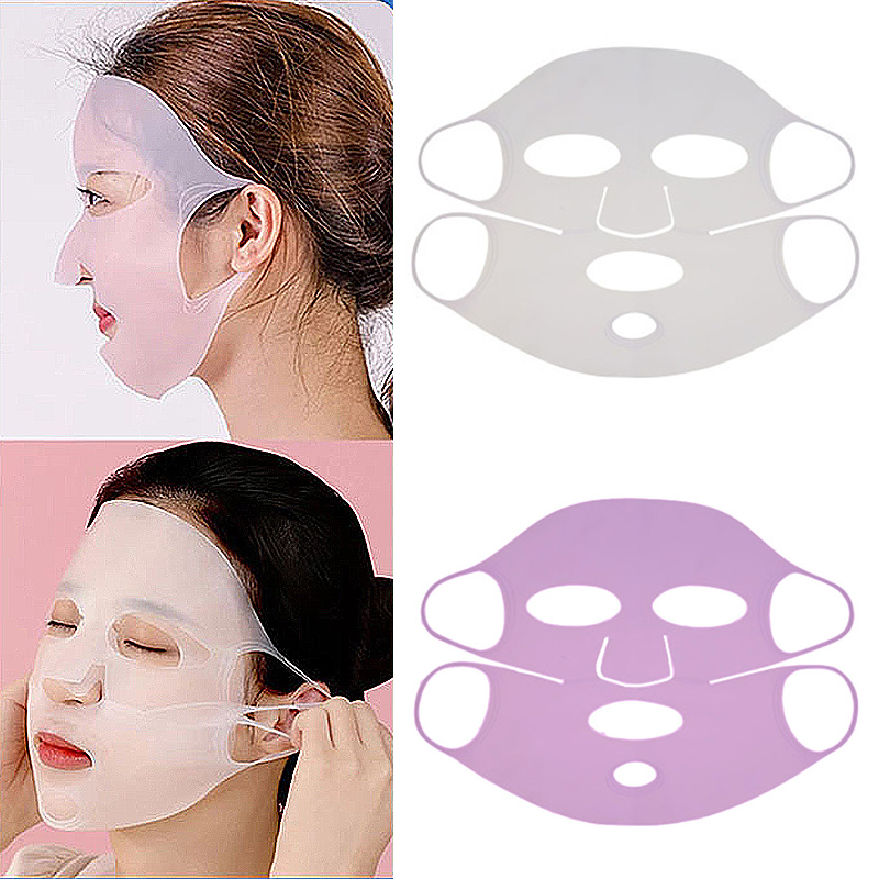 Best of 1PC Separable Silicone Mask Reusable Hanging Ear Lifting Full Face Mask 2 Colors Moisturizing Anti-evaporation Skin Care Tools Reviews & Tips