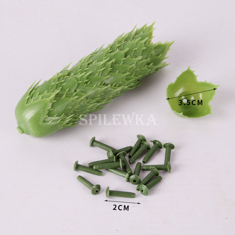 Spilewka 81 Teile/los Blume Stub Sitz Grün Kunststoff Material Stub Basis Künstliche Blume Stub Handwerk Dekor Rose Halten Blume Stamm – Detail 2