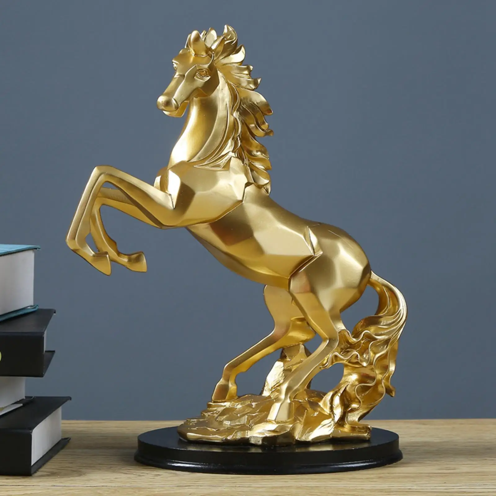 Horse Statuette Figurine Good Lucky Artwork for Desk Christmas Gifts Decor