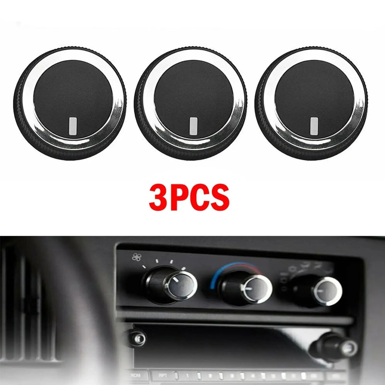 3Pcs AC Temperature Switch Knob 84793085 Replaces Spare Parts Accessory