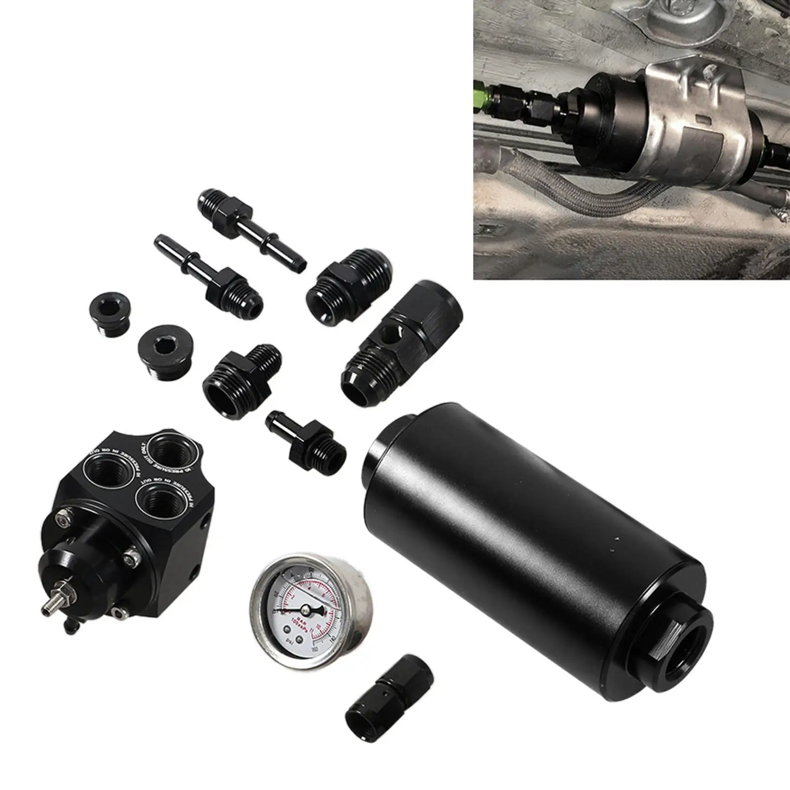 Fuel Pressure Regulator Fuel Filter Professional Accessories with Bolt-in Fits for bmw E4606