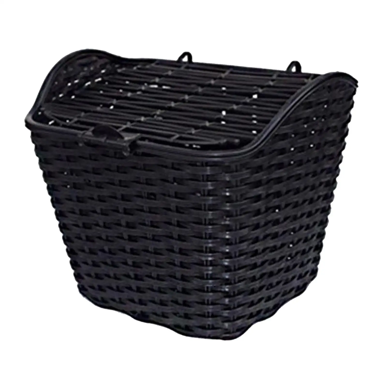 Detchable Bike Basket with Lid Sundries Container Scooter Bicycle Front Basket for Pet Adult Kids Shopping Bike Accessories