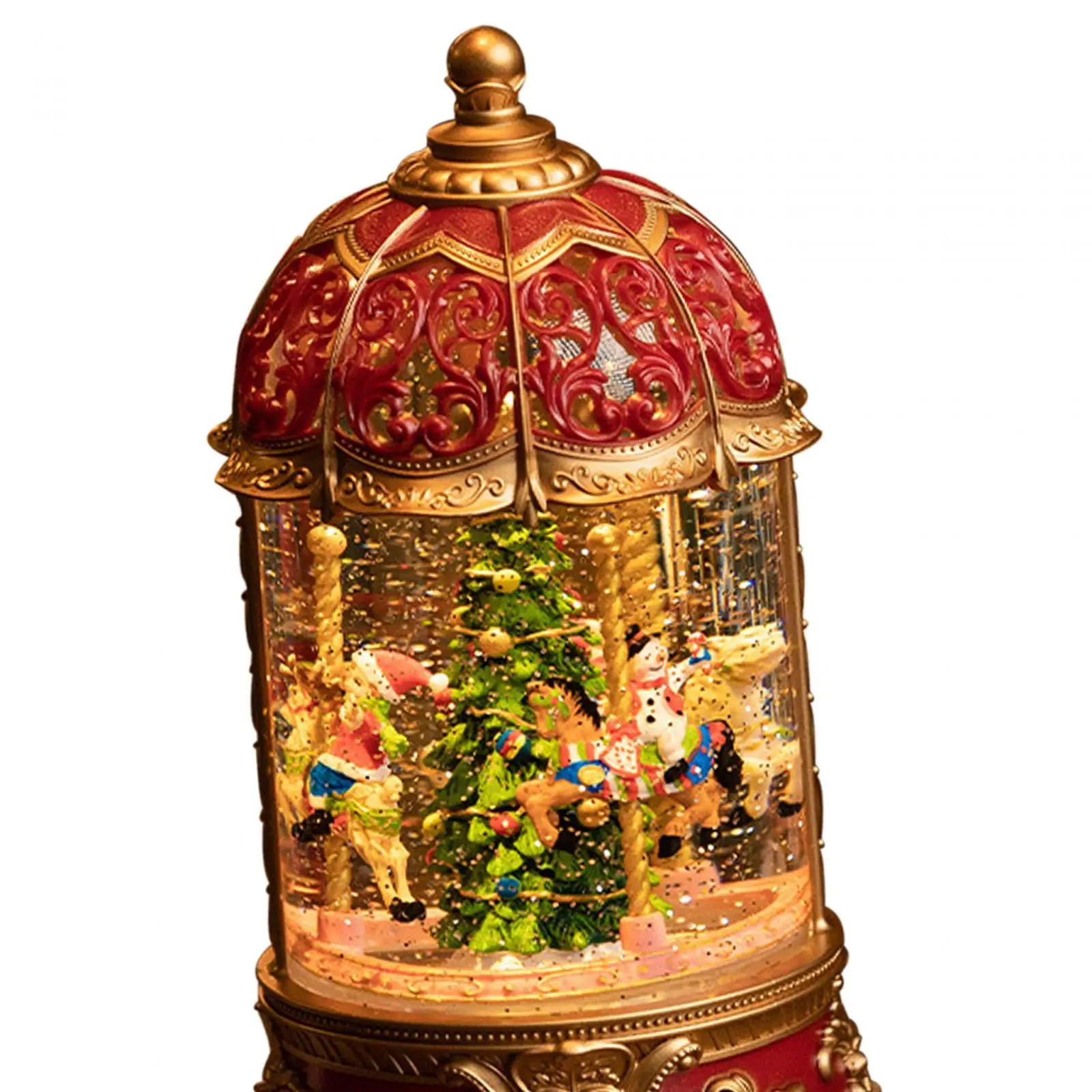 Lighted Musical Box Birthday Ornaments Decorative Desktop Christmas Lantern