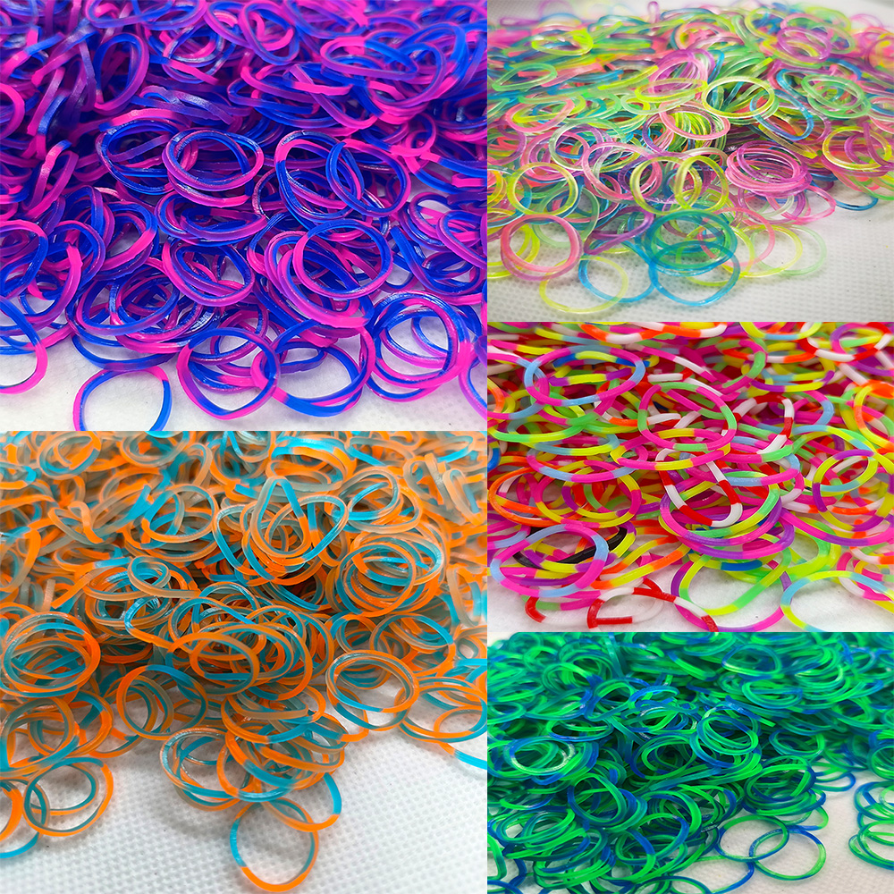 DIY Loom Gummiband Armband Mädchen Jungen Dekoratives Handgelenk Armband Klassische handgemachte Halskette Spielzeug Schmuck – Detail 9