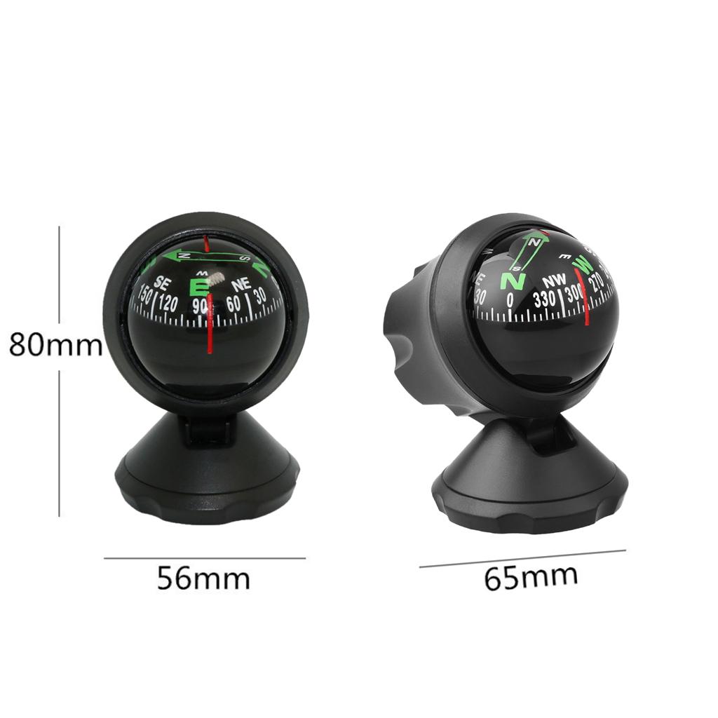Car Compass Ball Windshield Dashboard Mini Compass  Truck Boat