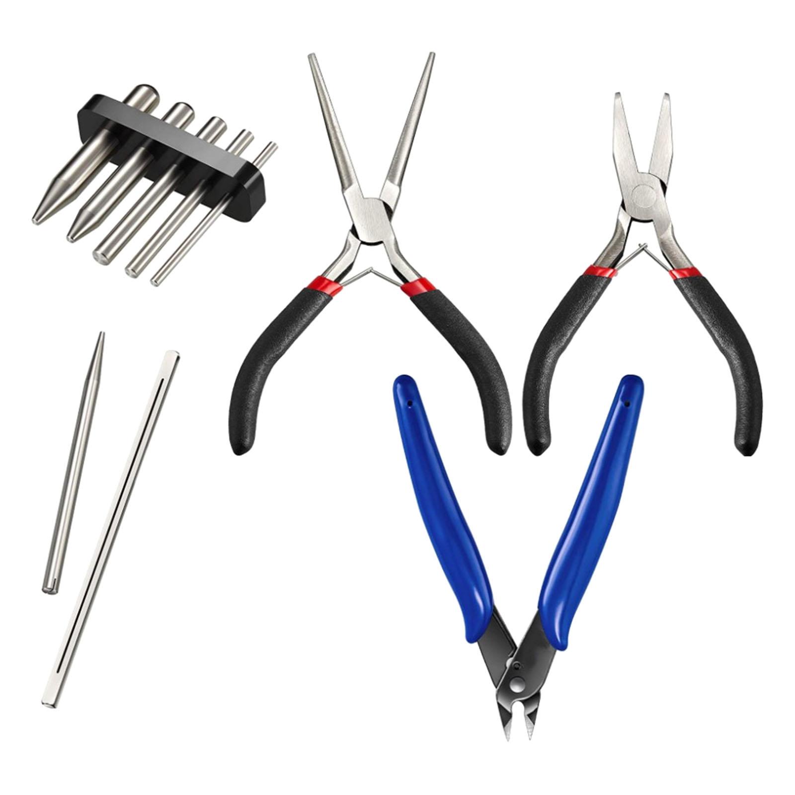 10Pcs Model Kits Tool Model Fixing Plier Nipper Tool Hand Tool for Jigsaw Jewelry DIY Laboratory Work Electronics