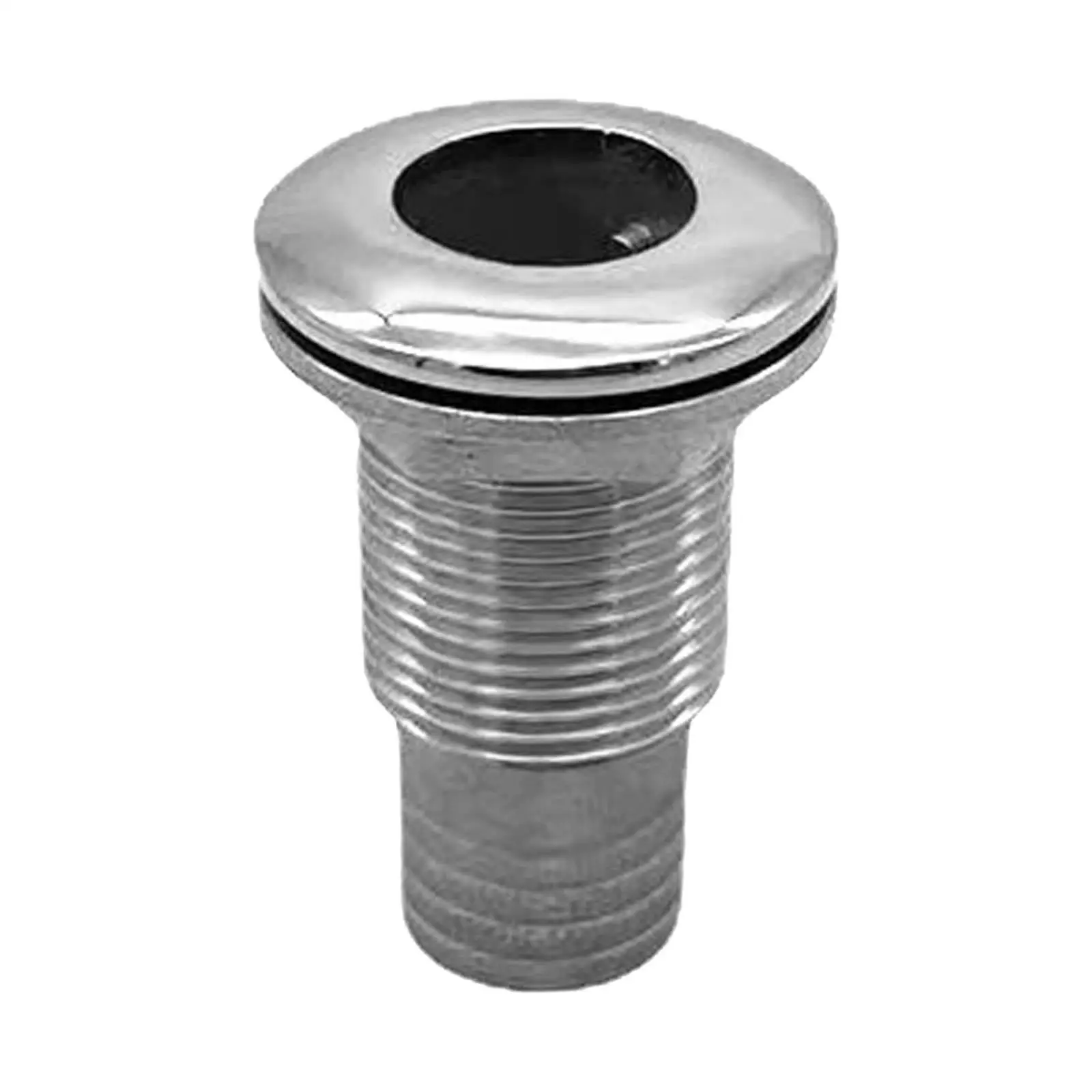 Marine Thru Hull Fitting Stainless Steel Rust Proof Solid Straight Water Outlet Fit for Boats Camper Yachts Caravans Thru Hull