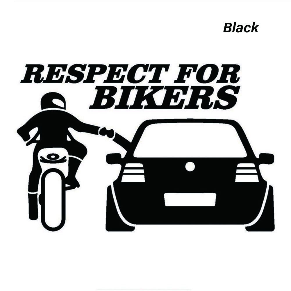 13x20cm Autoaufkleber Respekt für Biker Aufkleber Lustige Wrap Vinyl für Auto Türgriff Aufkleber Körper Autozubehör Dekoration – Detail 17