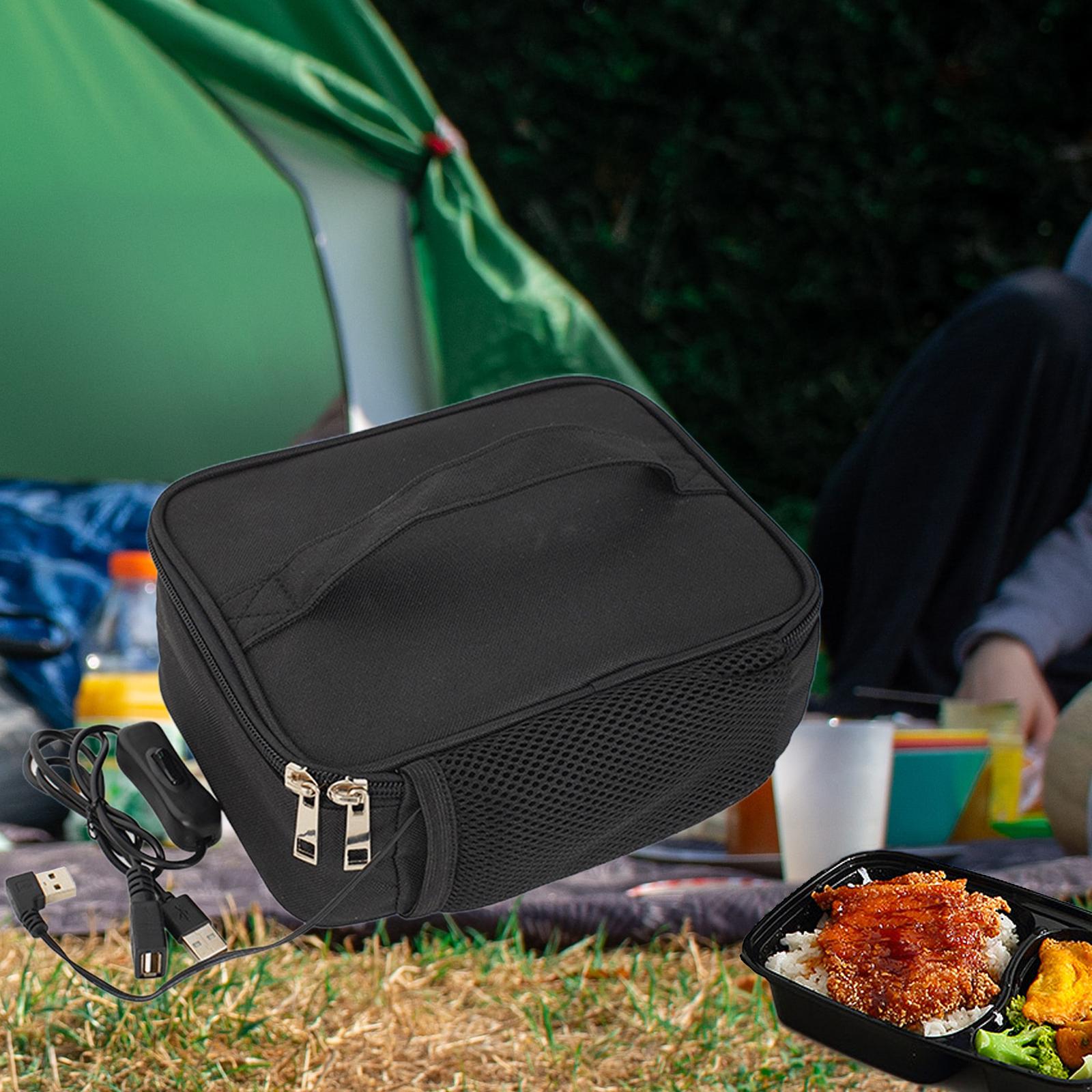 Electric Heating Bag Lunch Box Thermal Bag Insulation Bag Container Waterproof USB for Travel Picnic Office