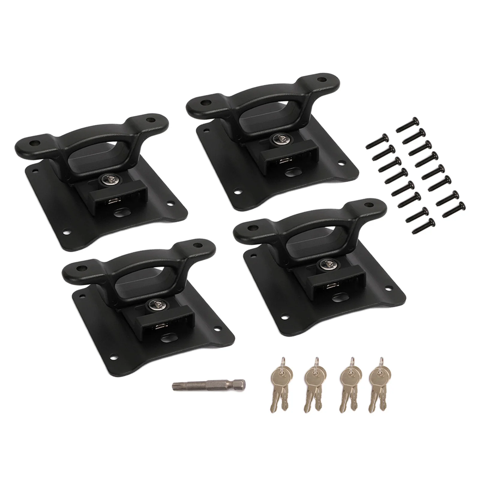 4pcs Bed Tie Down Anchors with Plates for 2015-2021 FL3Z99000A64B