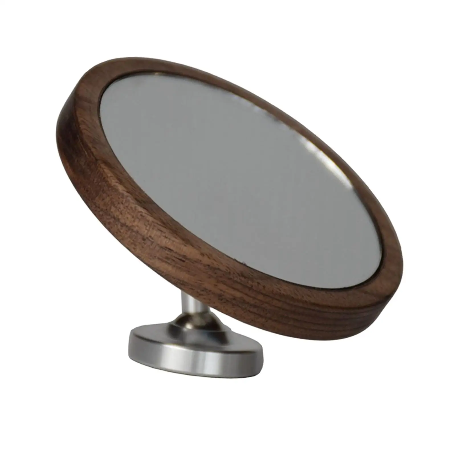  Mirror with Base Walnut Adjustable for Bottomless Portafilter