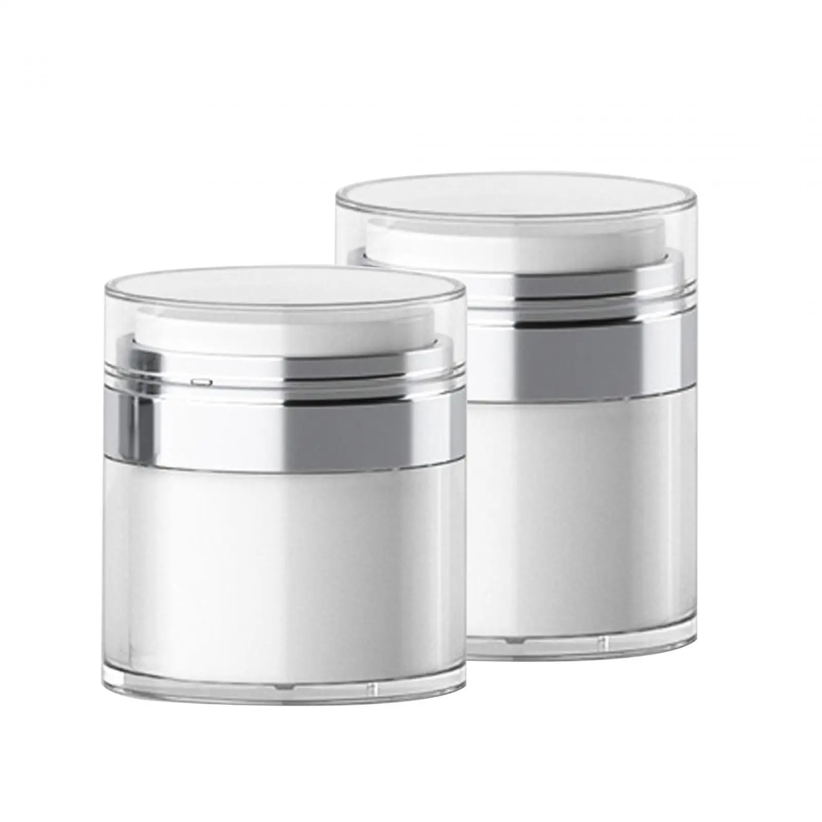 Airless Pump Jar Leakproof Portable Vacuum Press Face Cream Jar for Lotions