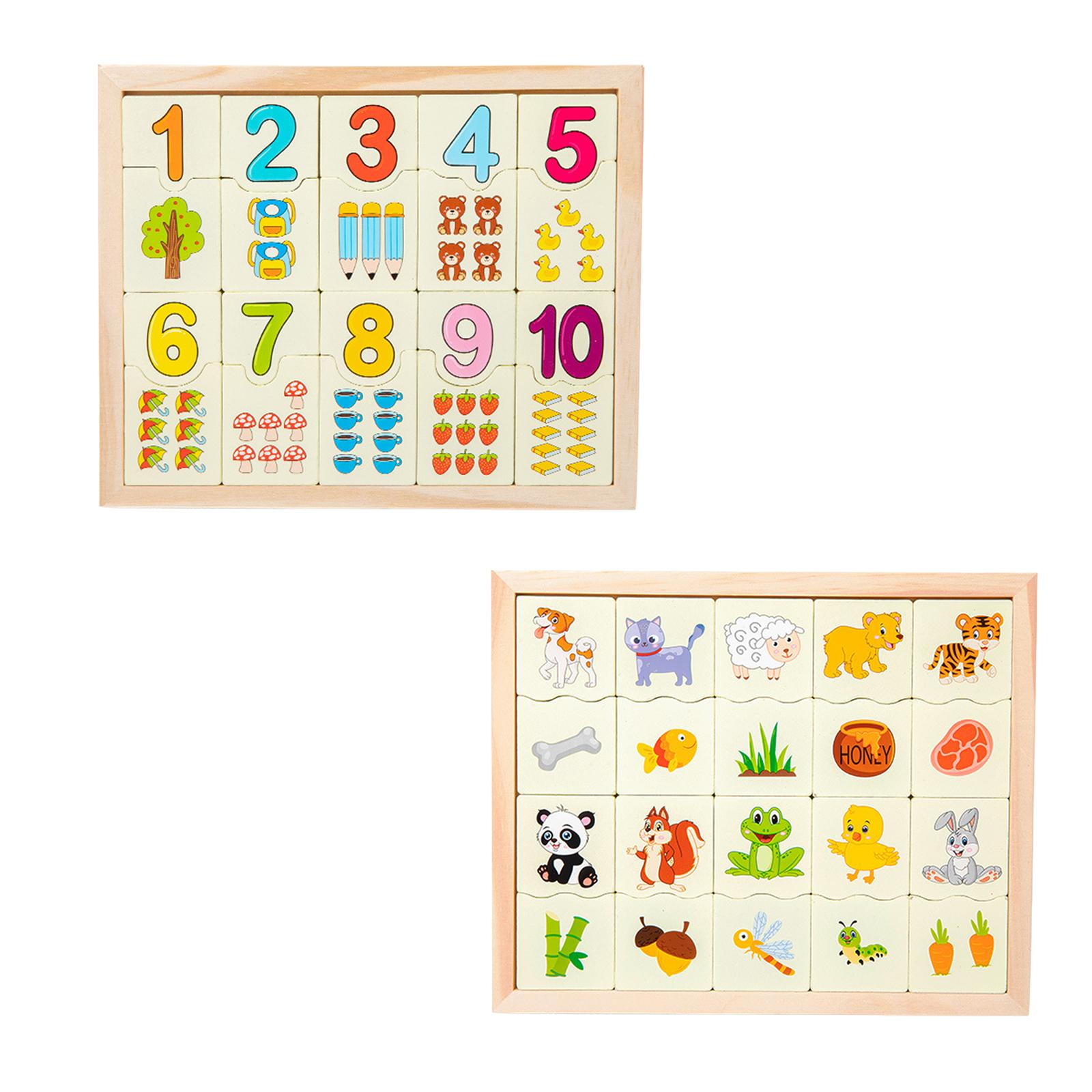 Montessori Preschool Learning Materials Wooden Board Game Wooden Montessori Math Toy for Toddlers Kids Girls Boys Birthday Gifts