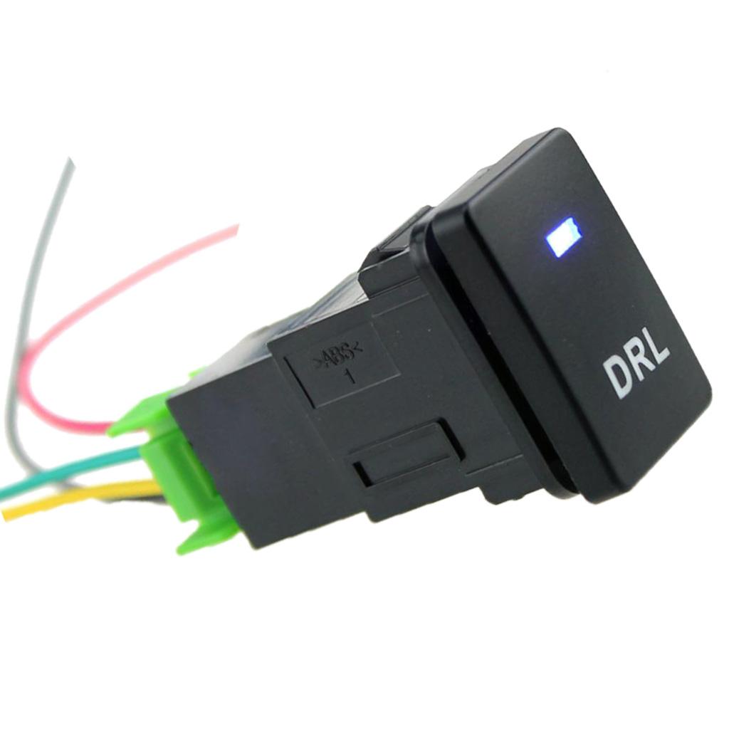 Car 12V Push Button Switch With DRL Light Pattern For