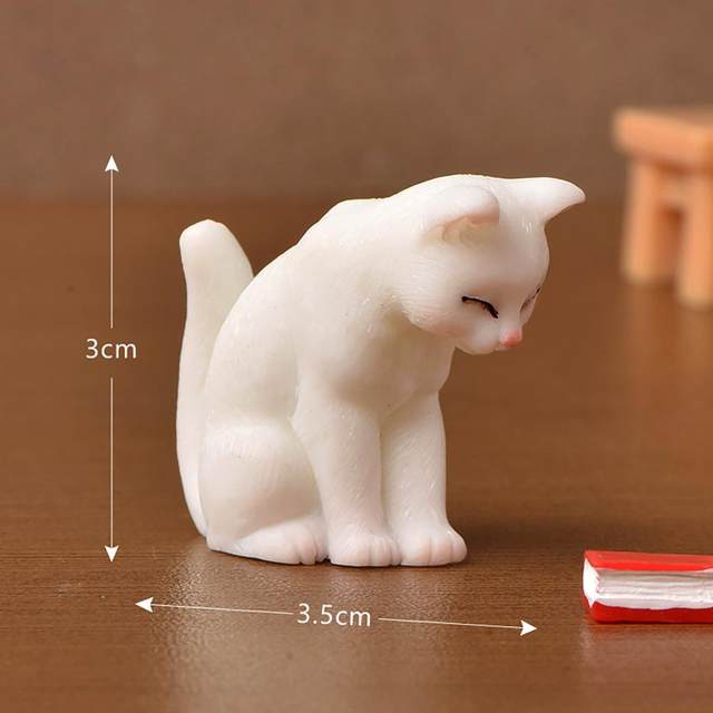 Cute Fishing Cat Fishbowl Fishing Figure Fisherman Figurine Cat Fishing Rod  Seals Figures Cat Decoration Interior Accessories - AliExpress