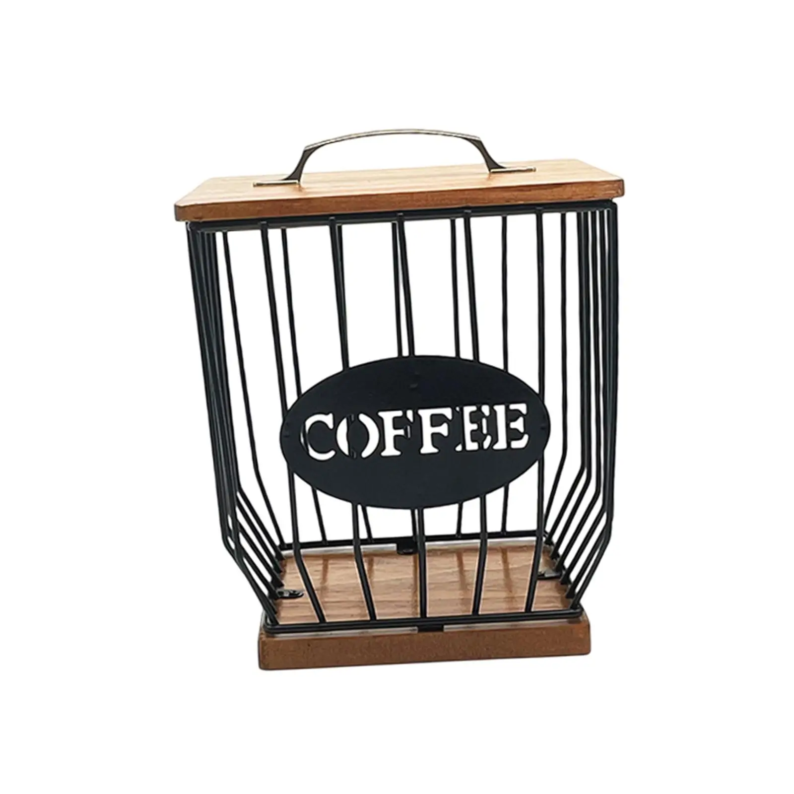 Coffee Capsule Storage Basket Easy to Refill Modern Coffee Pod Storage Basket for Home Kitchen Counter Espresso Capsule