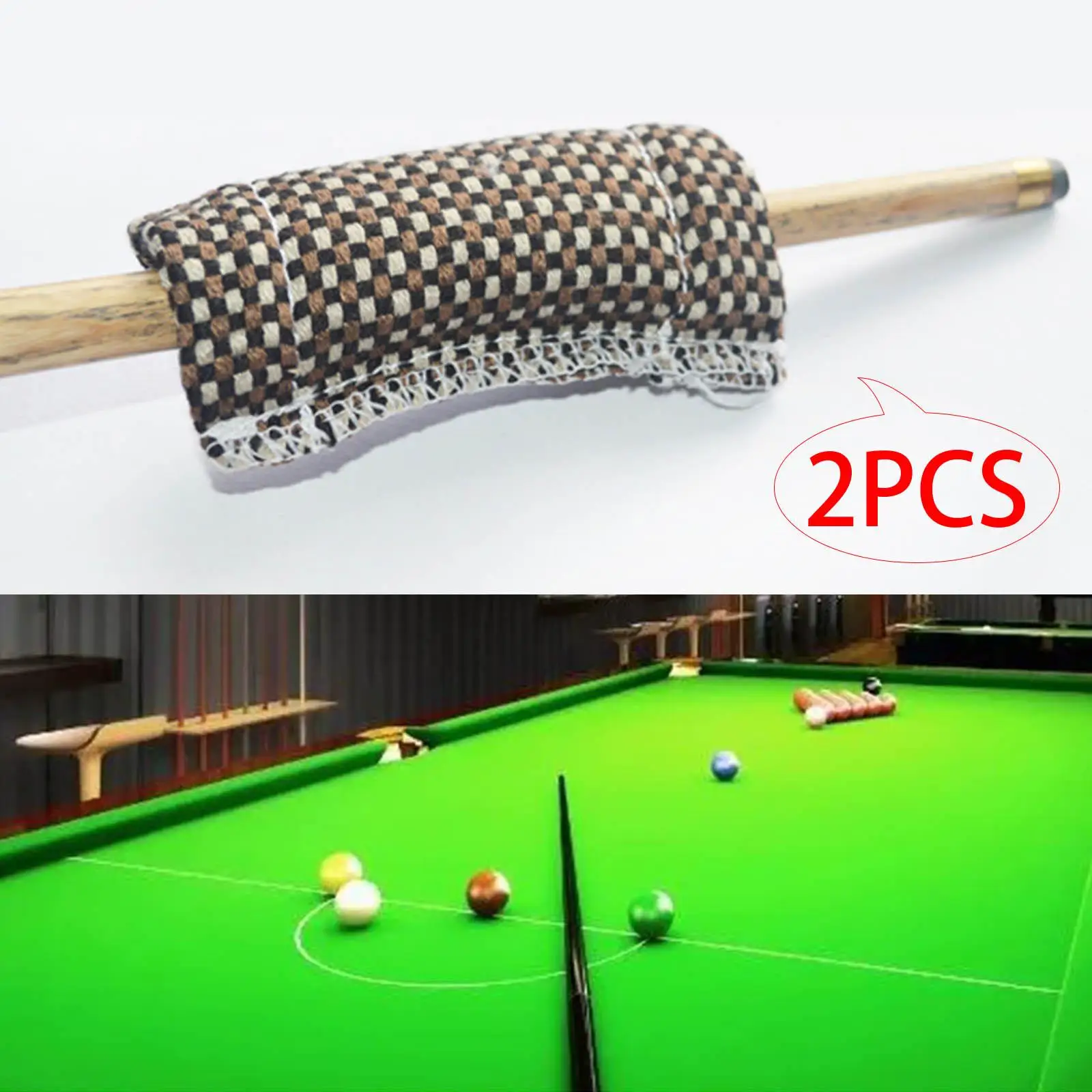 2x Billiard Pool  Shaft Cloth  Shaft Burnishers Polisher Towel Cloth Wearable Cleaning Tools Billiards Accessories