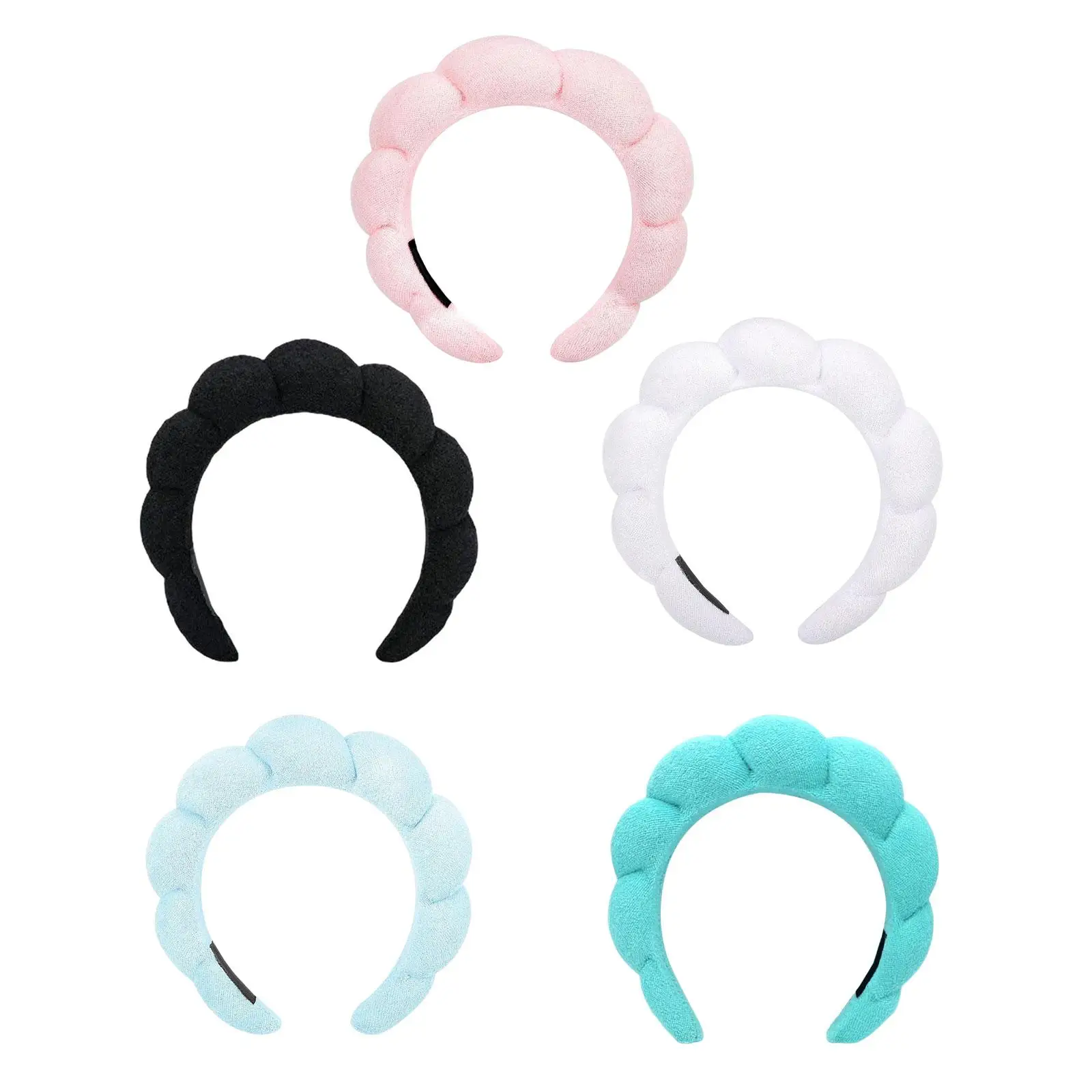 Sponge Headband Hairband Cute Headwear Hair Accessory for Skincare SPA Bath Daily Wear