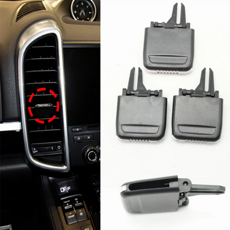 Easy to Install Homyl Front A/C Air Vent Outlet Tab Clip Repair Kit fits for Porsche Cayenne 2011-2016 Car 