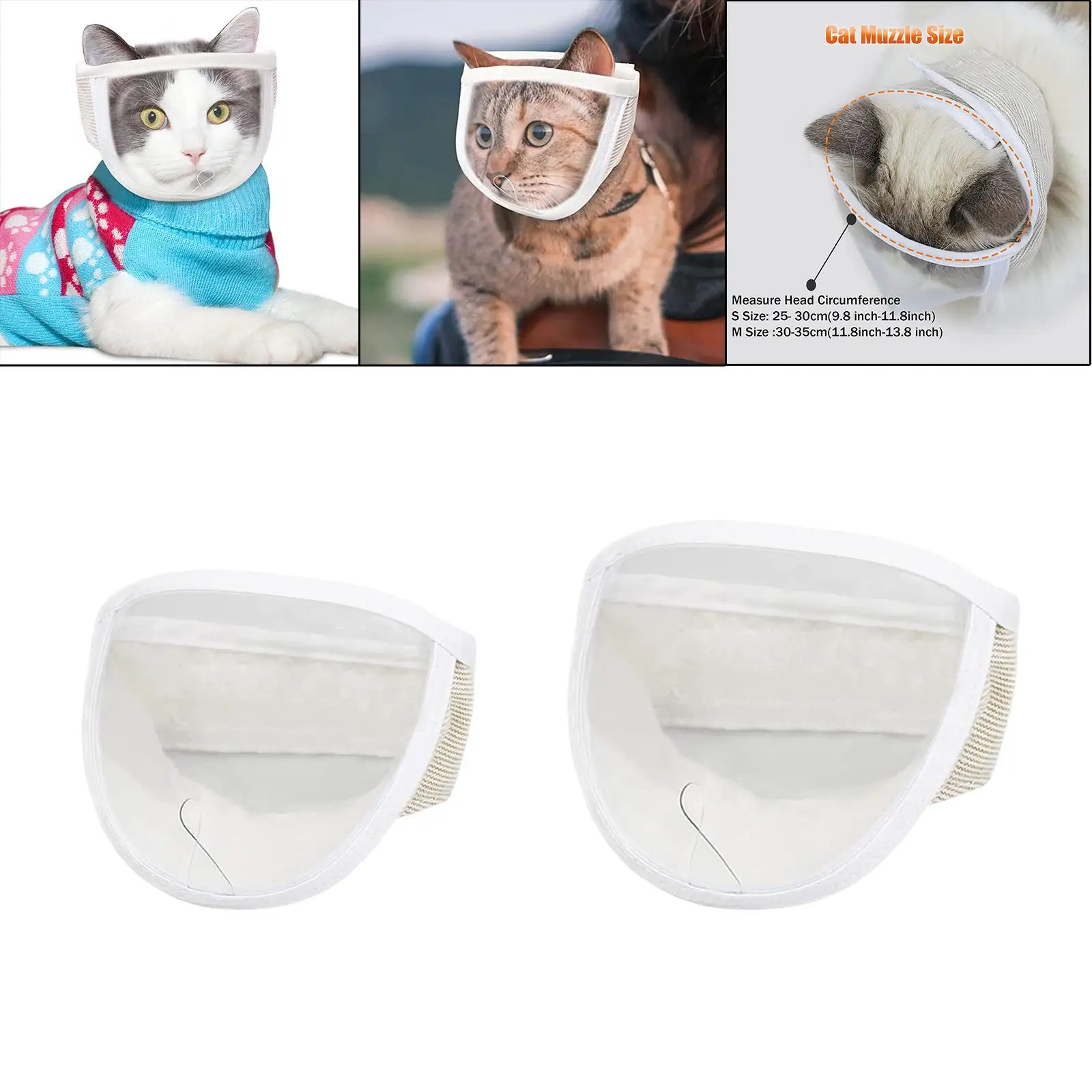 Cat Muzzle Cat Mouth Cover Grooming Mask Muzzles for Trim Nails Grooming