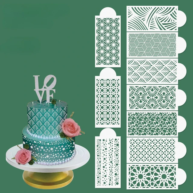 Fondant Cake Lace Stencils Flower Spike Sugar Sieve Mold Cake Stamp  Embossing Mold Wedding Party Cake Stencil Edge Decor Tools - AliExpress