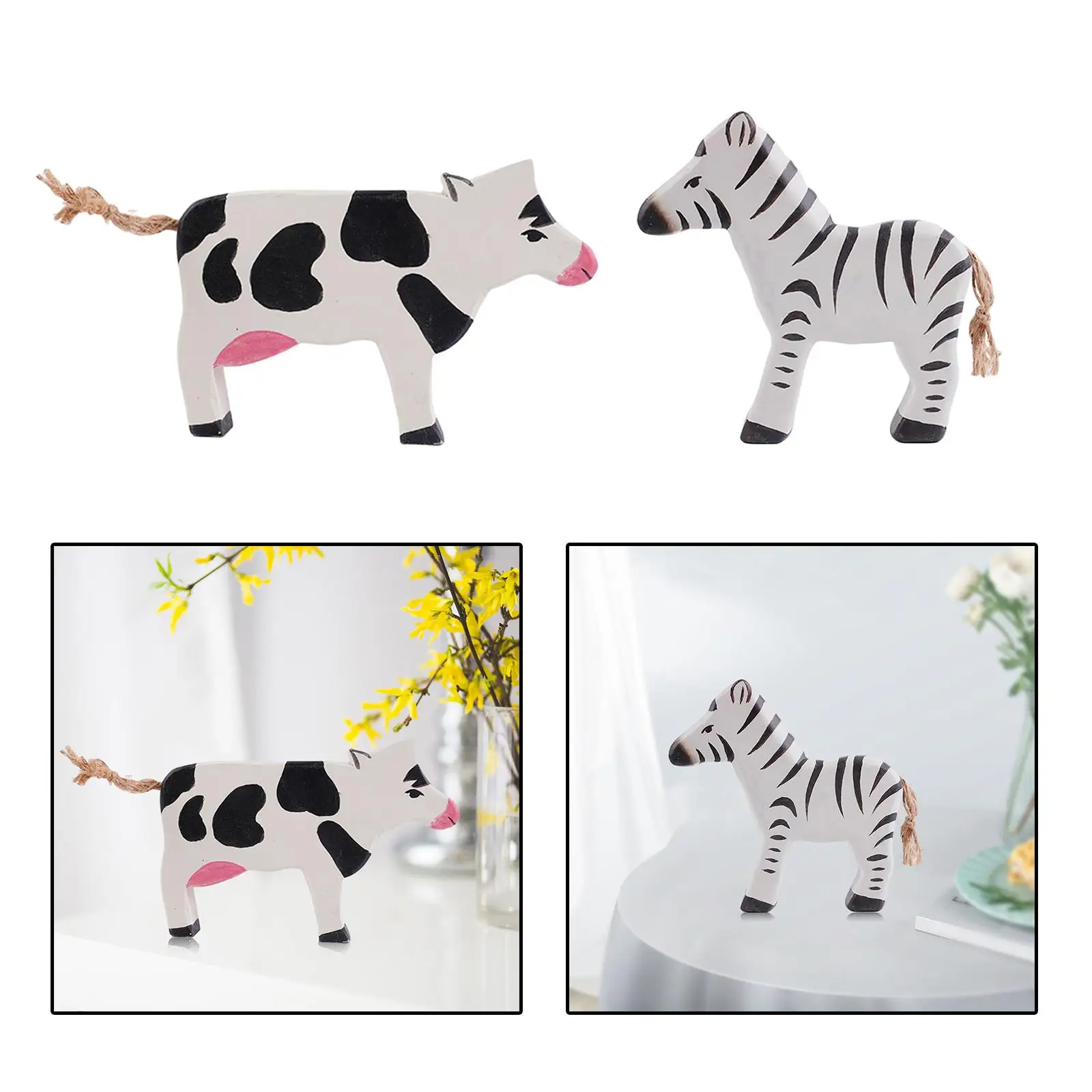 2x Simulation Animal Learning Toys Figurines Figures Model Collection Animal Playset for Kids Children Toddlers Boys Girls