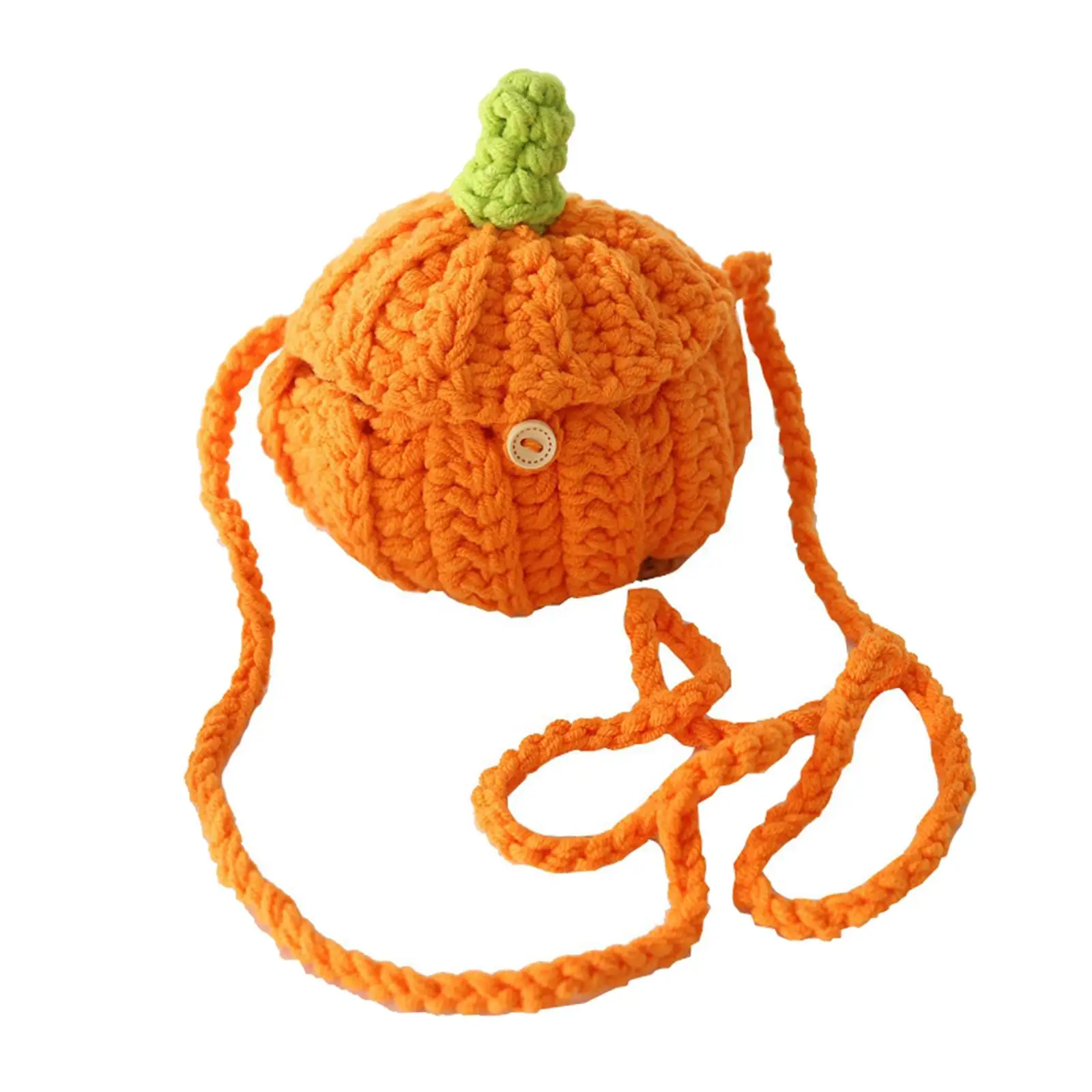 Pumpkin Crossbody Bag Portable Novelty Adorable Tote Coin Purse for Travel Shopping Costume Party Thanksgiving Stage Performance