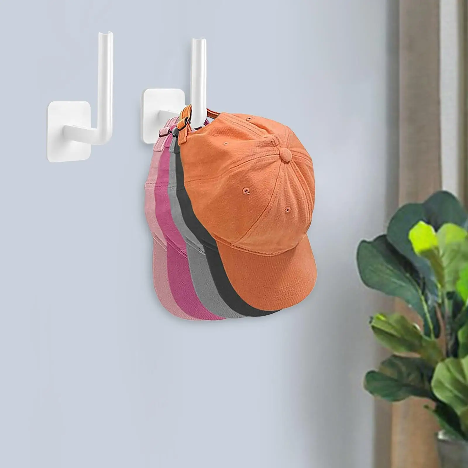 Baseball Cap Organizer Multipurpose Storage Hanging Organizer Modern Hat Hanger for Wall Living Room Farmhouse Entryway Bedroom