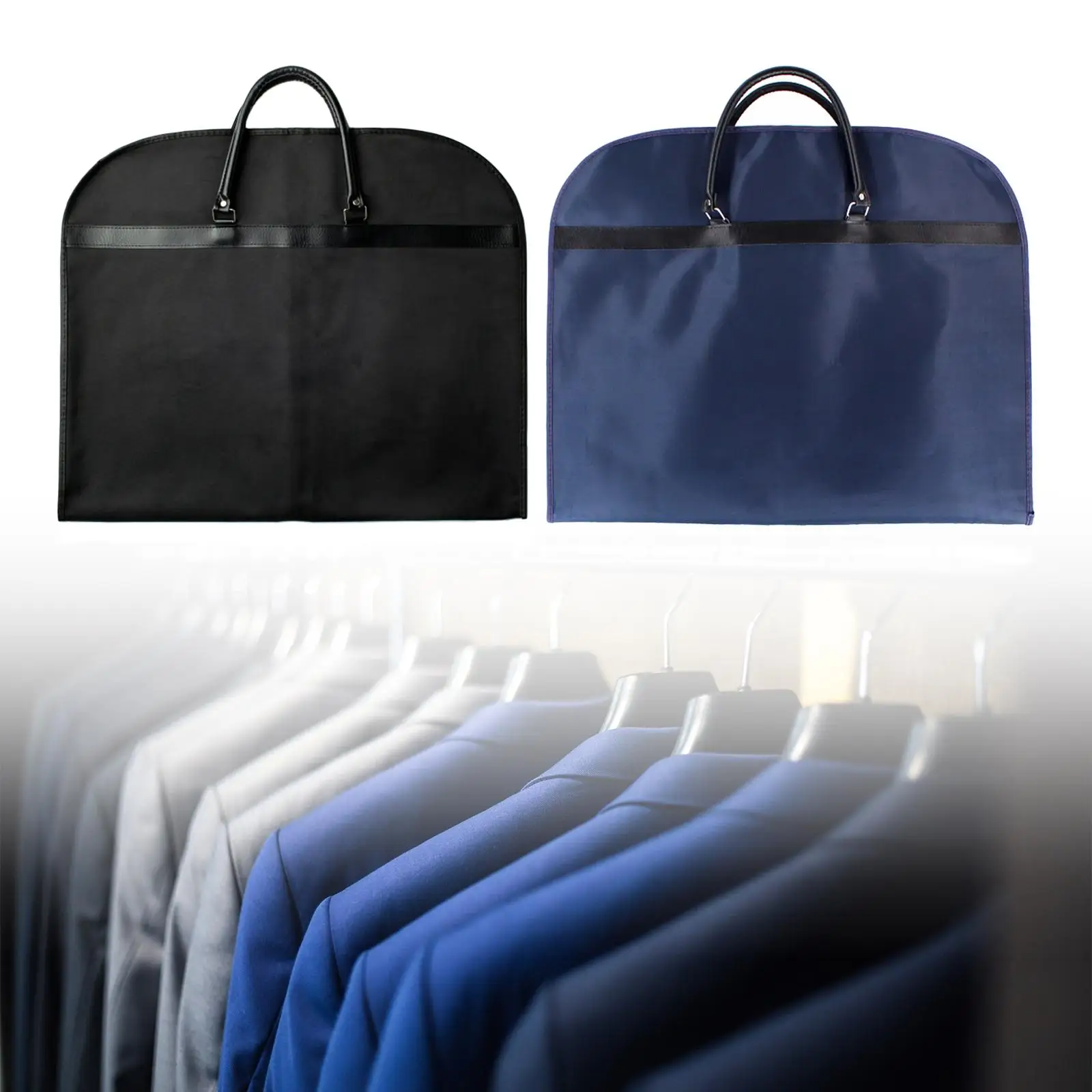 Suit Bag Oxford Cloth Hanging Clothes Garment Bag for Shirts Clothing Jacket