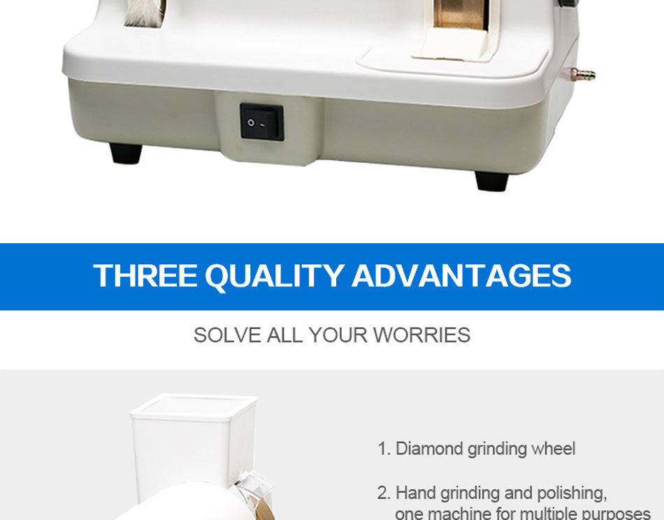 Hand Lens Edging Polishing Machine Optical Manual Grinder Polisher LY-5D-35WV