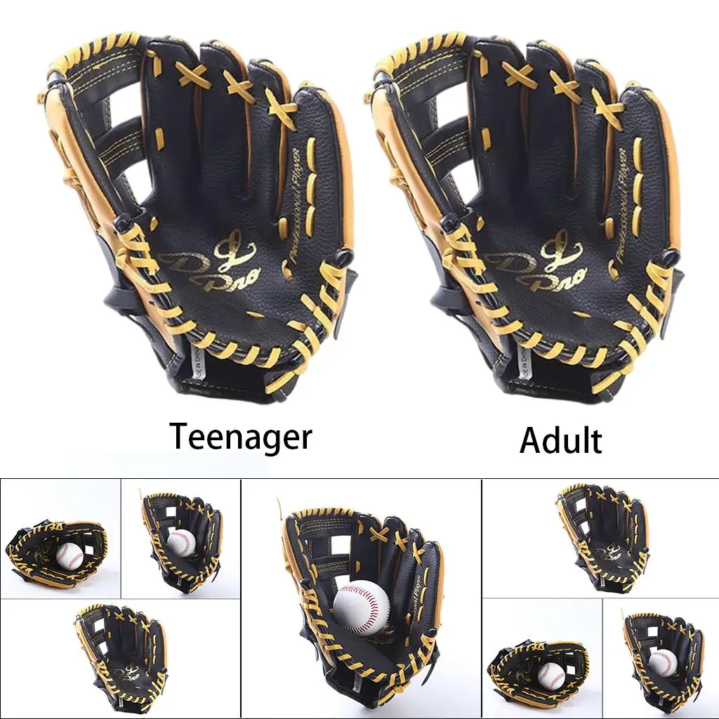 Thickening Baseball Glove  Comfortable Right Hand Thrower Leather  for Fielding Sports Youth Adults