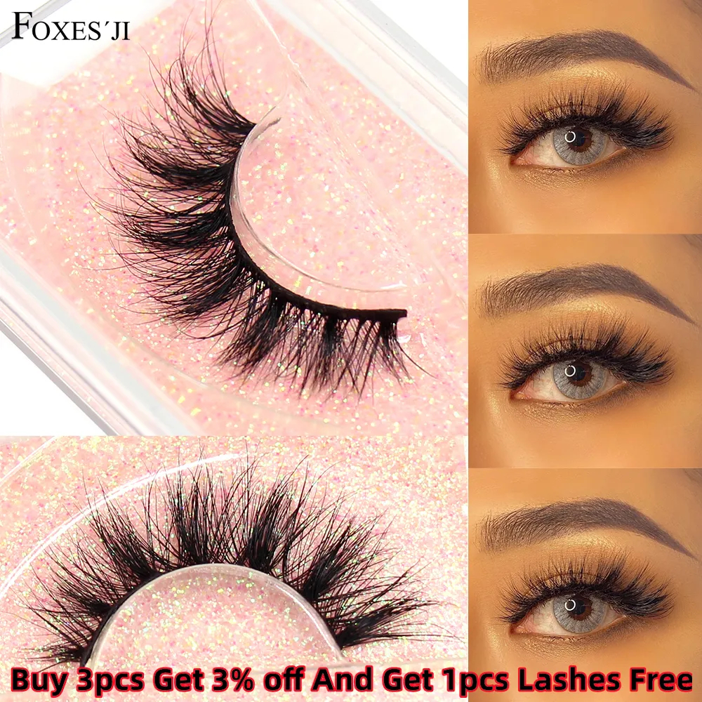 Best of FOXESJI Makeup Mink Lashes Fluffy Soft Full Fake Eyelashes Thick False Eyelashes Wispy Lash Extension Natural 3D Eye Mink Lashes Reviews & Tips