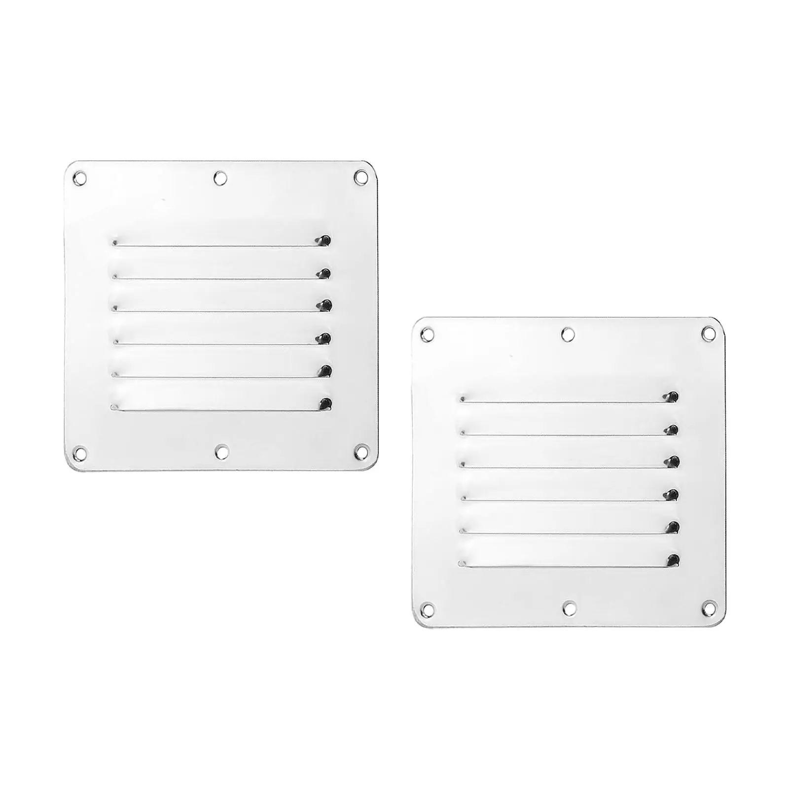 2x Vent Louver Grill 12.7x11.5cm Vent Hood Air Outlet Vents Air Ventilation Cover for Wall Sailing Boat Yacht Ceiling Sidewall