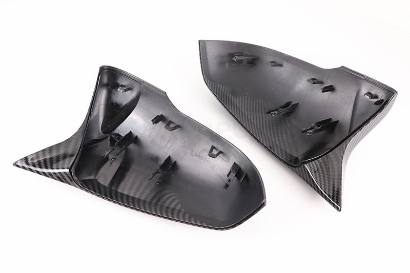 Carbon Fiber Style Black Rearview Side Mirror cover Caps for BMW X1 F48 X2 F39 F40 F53 F44 Z4 G39 Toyota Supra Side Mirror shell