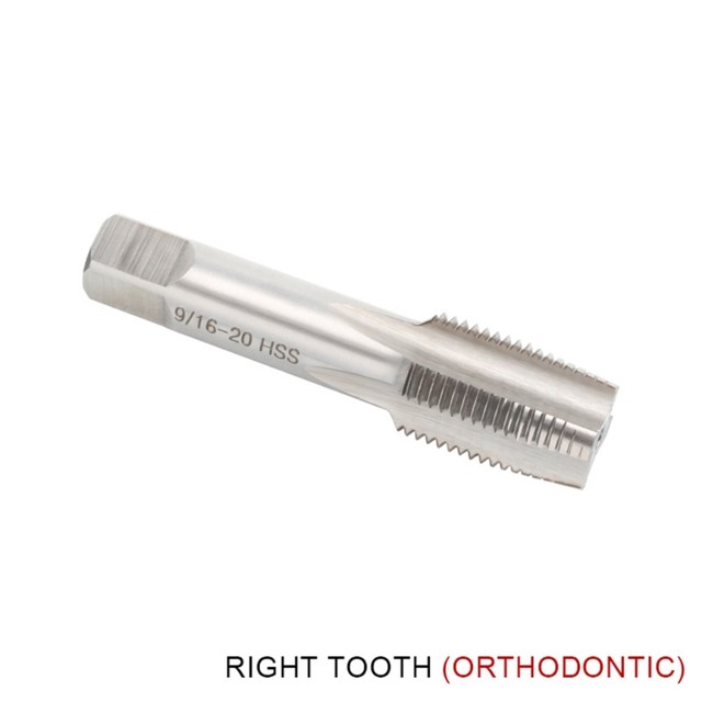 9/16 - 20 HSS Machine Tap - Right Hand Thread, Plug Style, 9/16-20 TPI High Speed Steel Tap