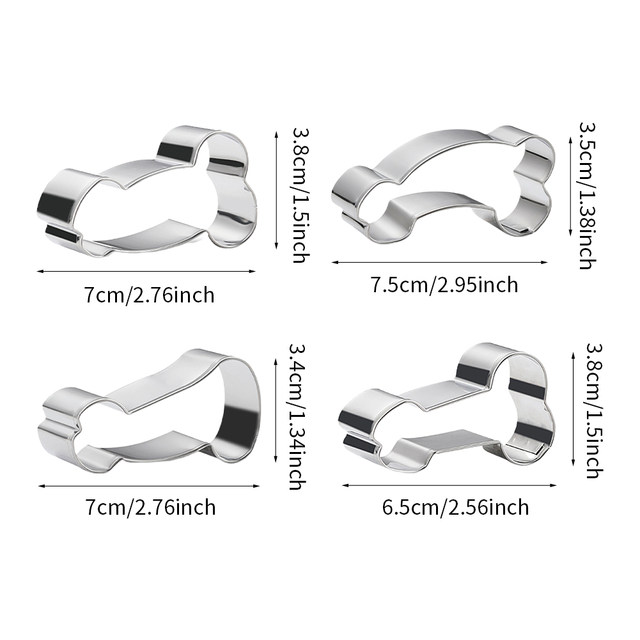 4pcs Cookie Cutter Funny Penis Fondant Valentine's Day Kitchen Biscuit Home  DIY Pastry Easy Clean Stainless