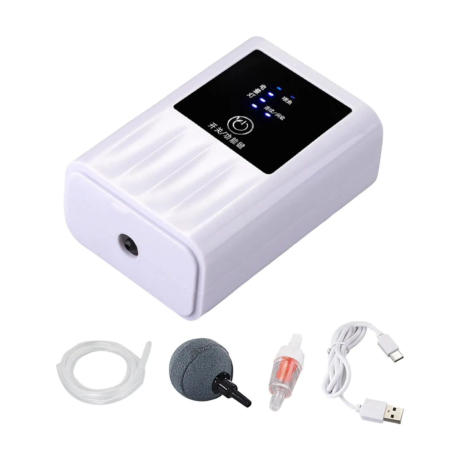 Portable Aquarium Air Pump Fish Tank Oxygen Aerator Pump for Fishing Quiet