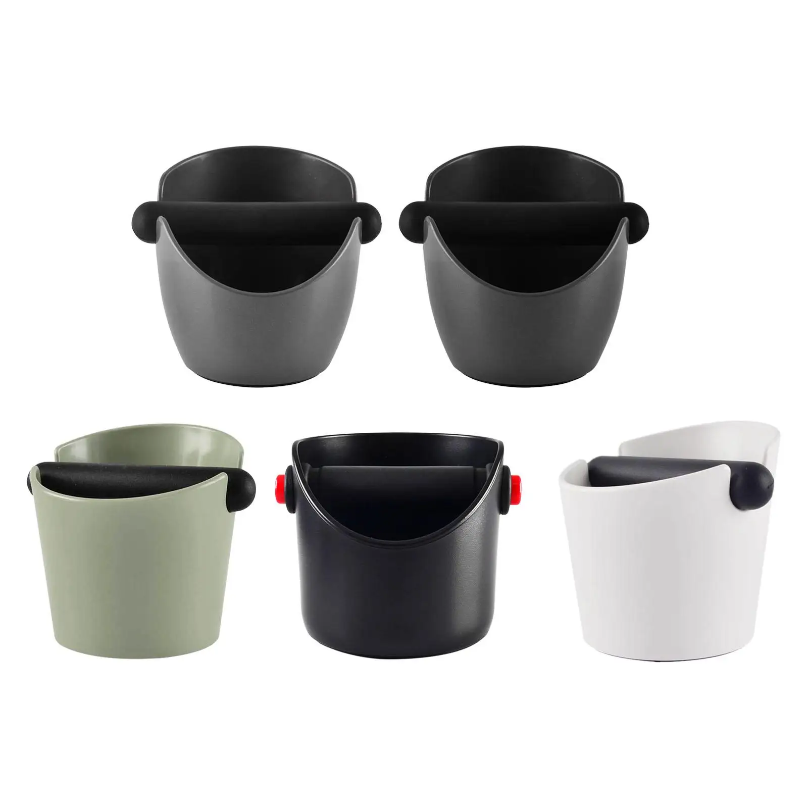 Durable Espresso Knock Box Shock Absorbent Coffee Waste Bin with Removable Knock Bar Coffee Knock Box for Bar Shop Worktop Home