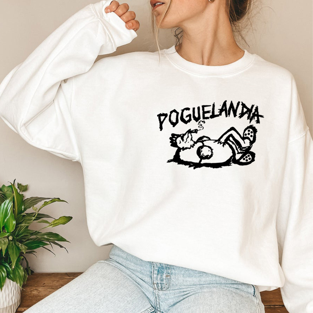 engraçado gráfico pulôver pogue vida crewneck camisolas unissex topos