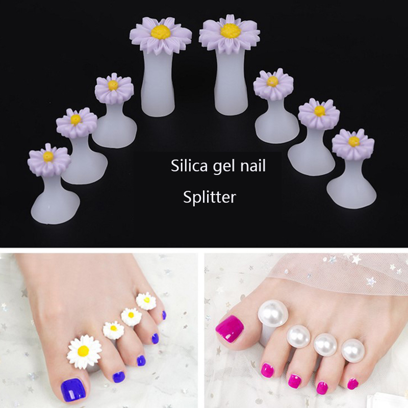 Best of New Product 8Pcs / Pack Silicone Toe Separator Daisy Flowers Designs Toe Spacers Manicure Tools Soft Nail Splitter Device Reviews & Tips