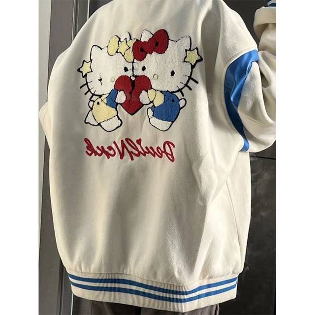 Y2K Hello Kitty Velour Track Jacket Youth XL hotsell