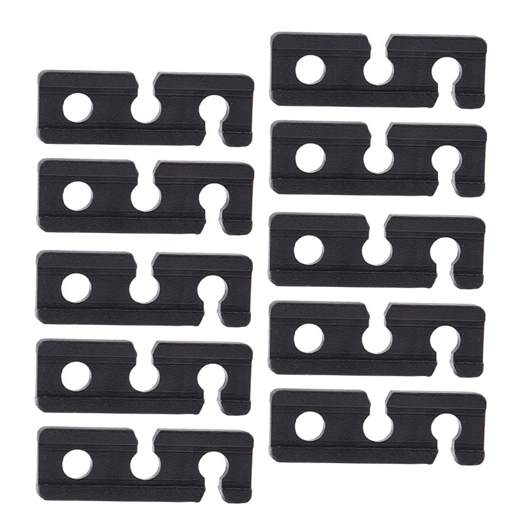 10PCS Rectangle Nylon Plastic Awnings Tent Guy Line Tighteners Ultra-Light Parts