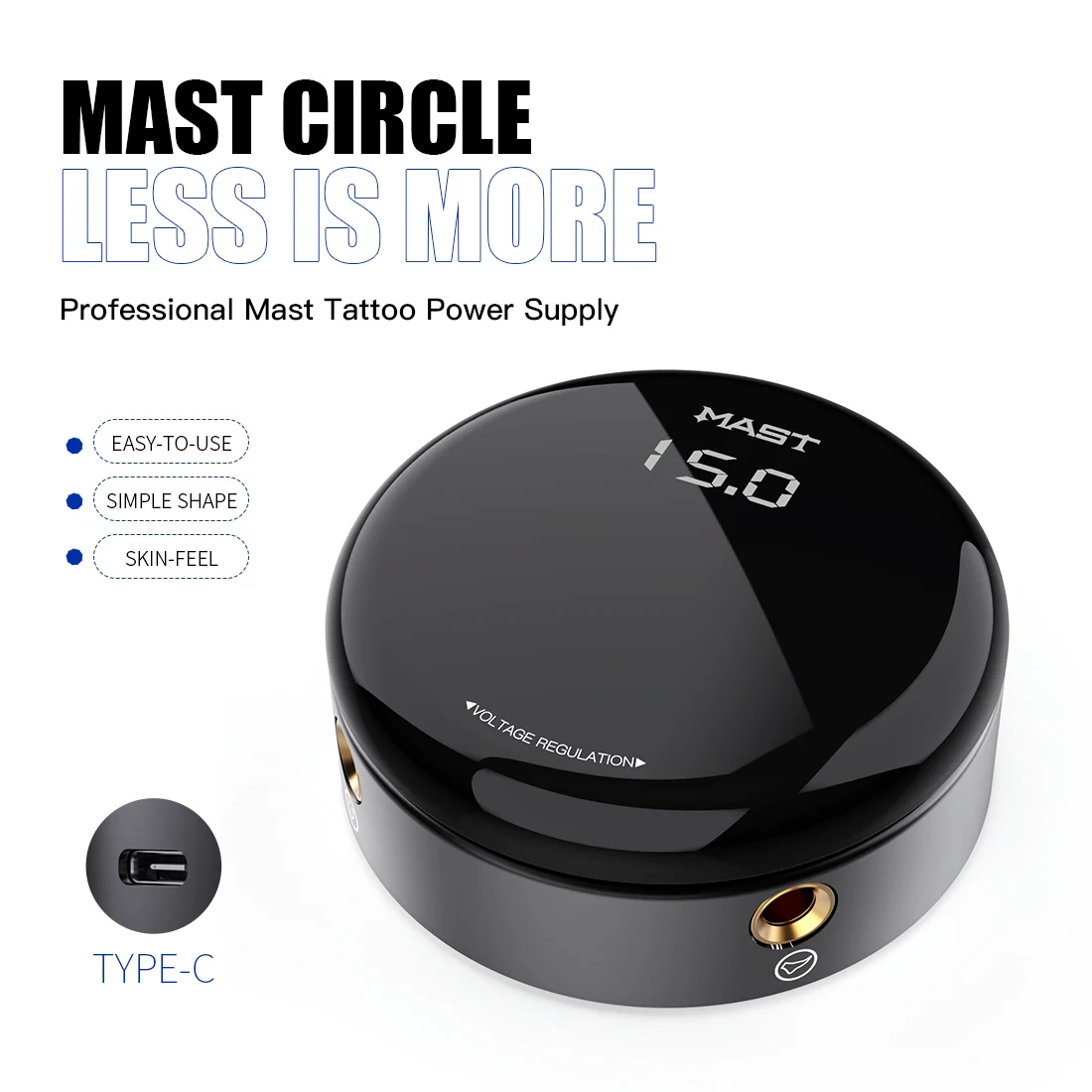 Best of Mast Tattoo Circle Round OLED Power Supply For Rotary Tattoo Machines Supplies Power Supply Tattoo Reviews & Tips