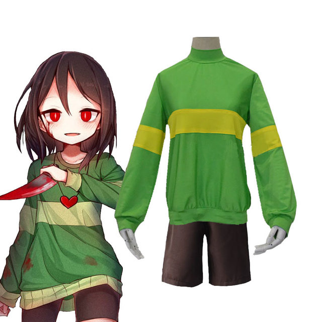 Undertale Xchara Frisk X chara Cosplay Au Xtale Costume Custom sizes -  AliExpress