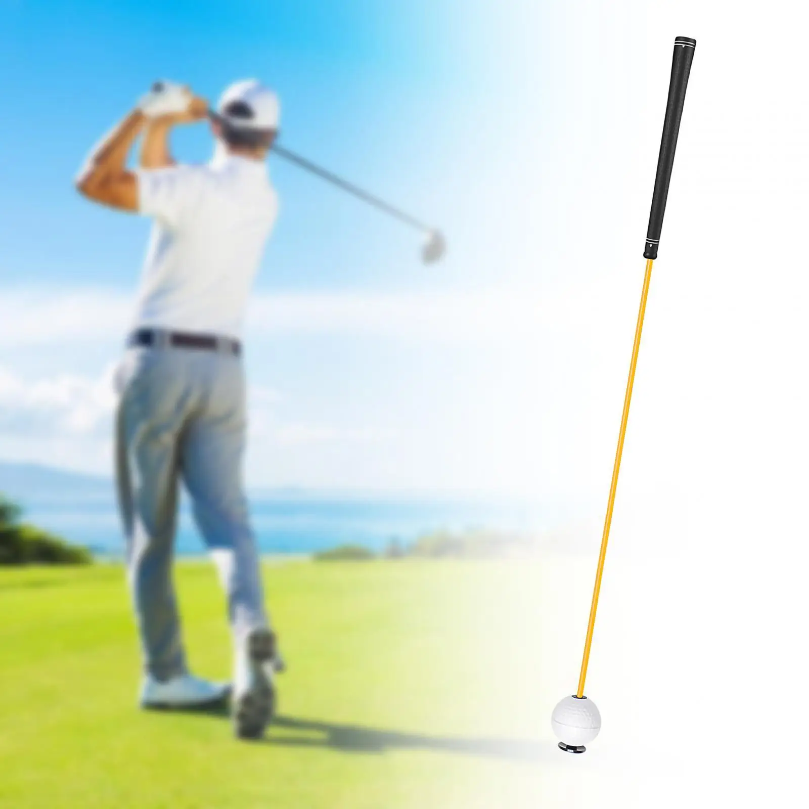Golf Swing Trainer Nonslip Grip Warm up Club Golf Swing Training Aid for Strength Flexibility Tempo Rhythm Accessories