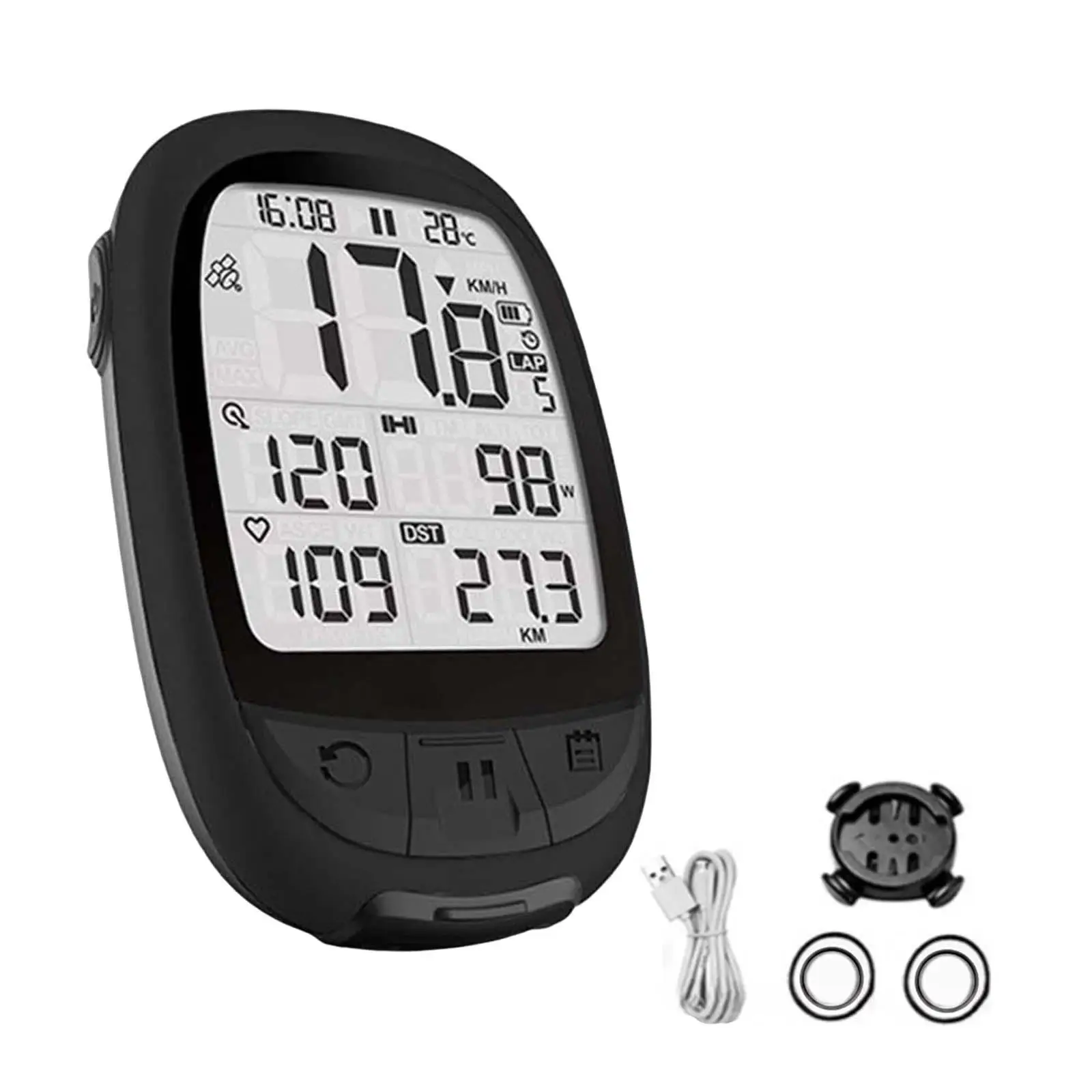Bicycle Computer GPS Navigation ANT BT 4.0 USB Rechargeable Heart Rate Monitor Stopwatch Bike Odometer Speedometer Bike Computer