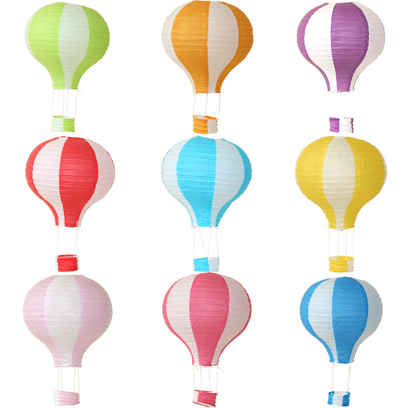 Description Picture 3 of item12inch 30cm DIY Hanging Hot Air Balloon Paper Lanterns Reusable Party Ball Lamps Decor Halloween Christmas Wedding Birthday